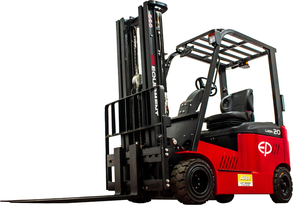 Commercial forklift unloading heavy pallets in Pinner